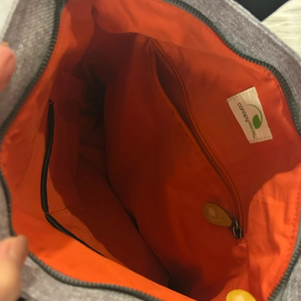 Convertible backpack laptop bag tote Stylish black gray‎ orange travel commute
